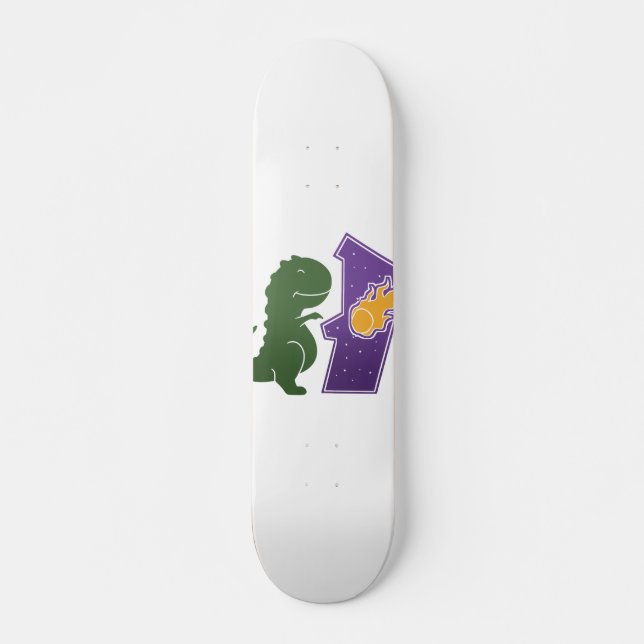 T rex-uppspelning - Välj bakgrund färg Mini Skateboard Bräda 18,5 Cm (Framsida)