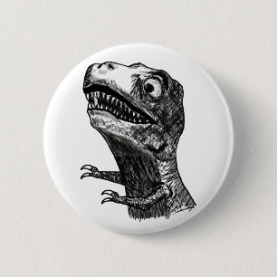 T-Rex ursinne Meme - Pinback knäppas Knapp