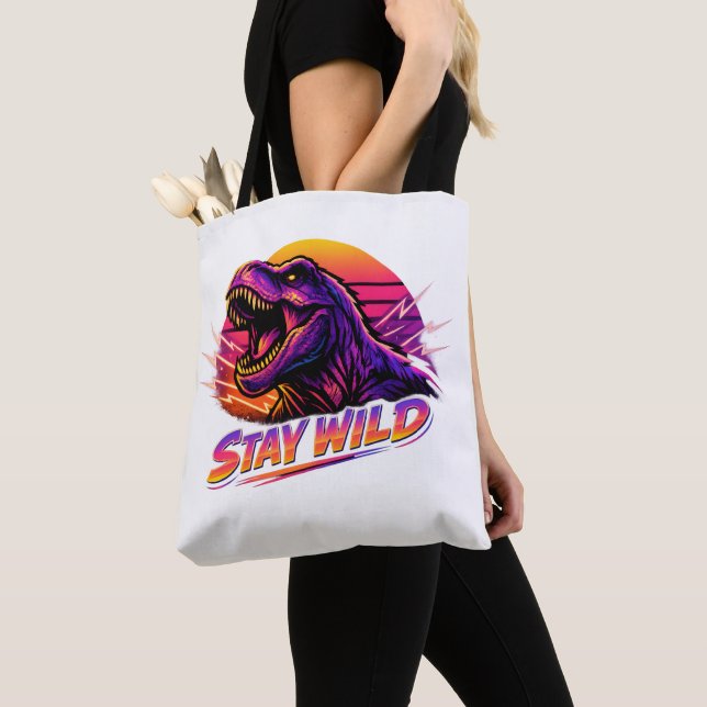 T-Rex Var Vild Tygkasse (Närbild)