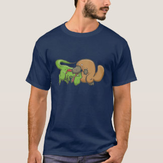 T-rex vs näbbdjur tee shirt