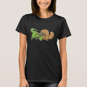 T-rex vs näbbdjur tröja