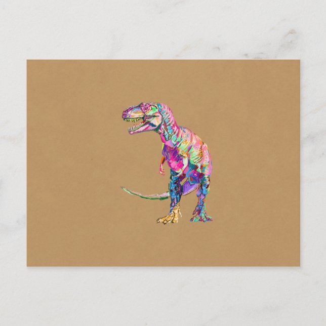 T. rex vykort (Framsida)