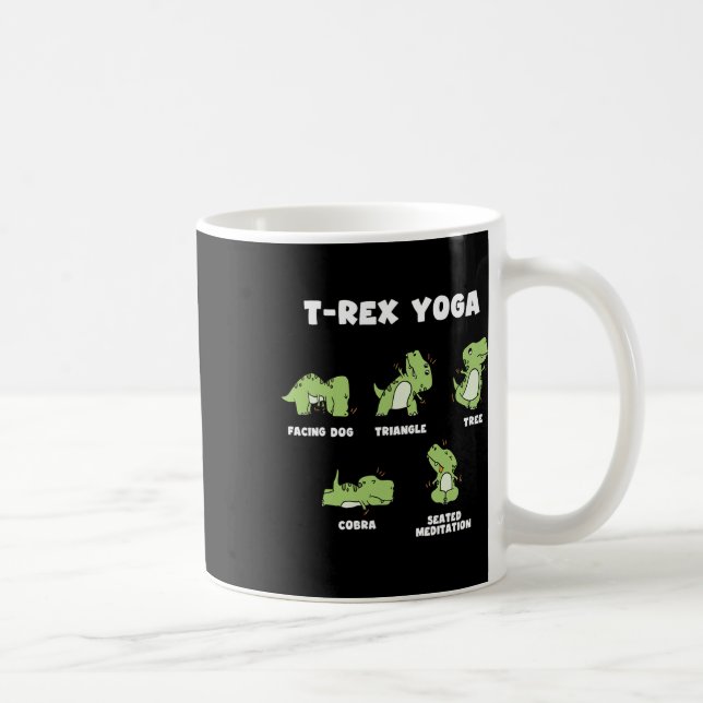 T-rex Yoga  Kaffemugg (Höger)
