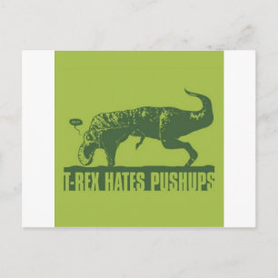 T-rexHatesPush-up Vykort