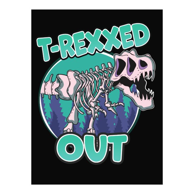 T-Rexmad dinosaur Fototryck (Framsidan)