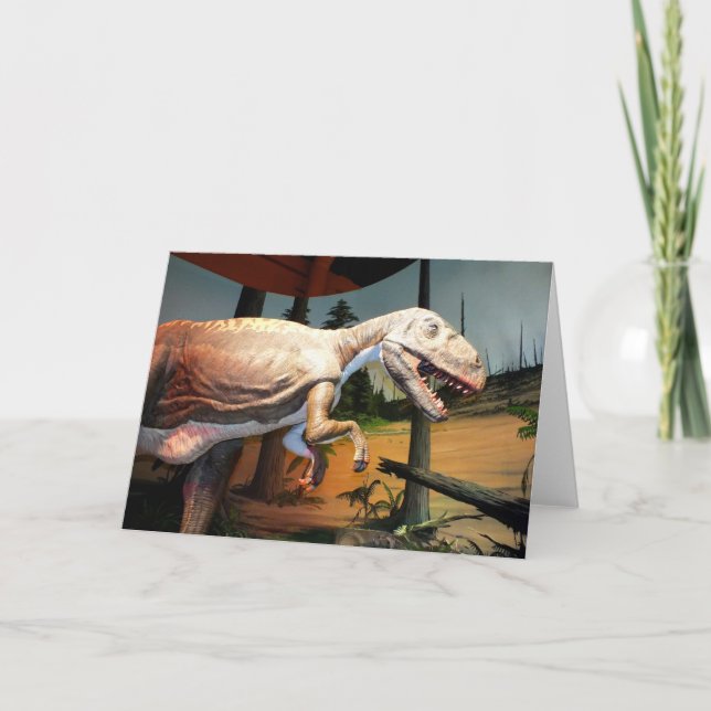 T-rexmodell Helgkort (Framsida)