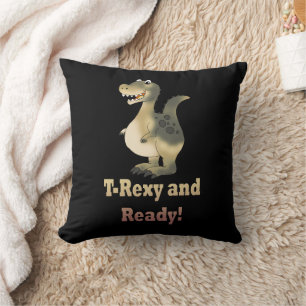 T-Rexy och Redo Dino Tecknad Kudde