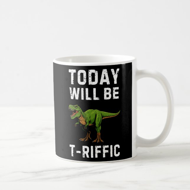 T-Riffic Day Mug - Funny T-Rex Coffee Mug Kaffemugg (Höger)