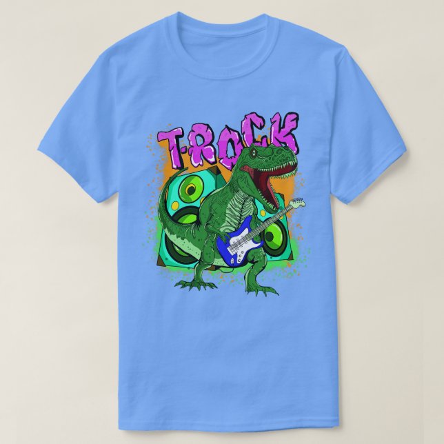 T Rock Spelar Gitarr Shirt (Design framsida)