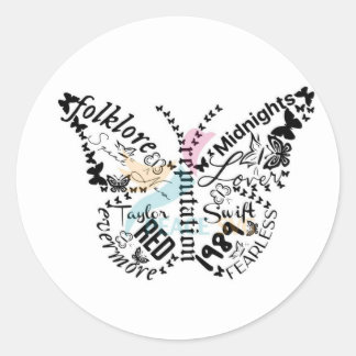 T.S-dekal Runt Klistermärke