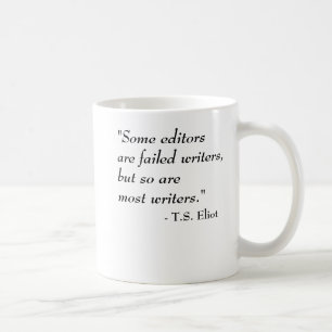 T.S. Eliot citationstecken - författare Kaffemugg