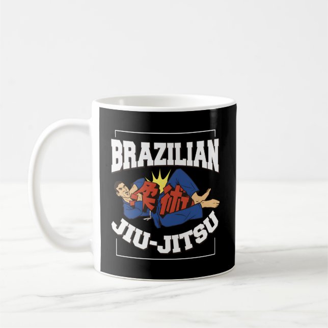 T Says Brazilian Jiu-Jitsu Kaffemugg (Vänster)