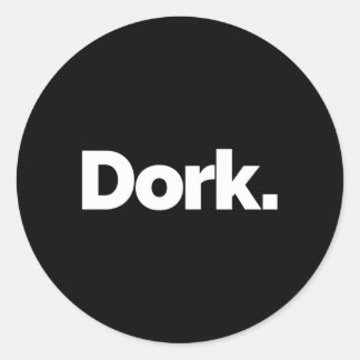 T Says Dork Runt Klistermärke