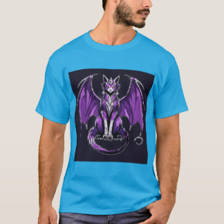 T shart degron cat cotan design tecknad stil ny t shirt