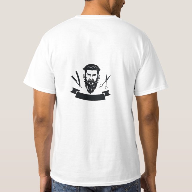 T-shert för barber t shirt (Baksida)