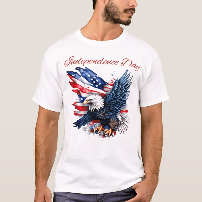 t shert independence day. shirt (Framsida)