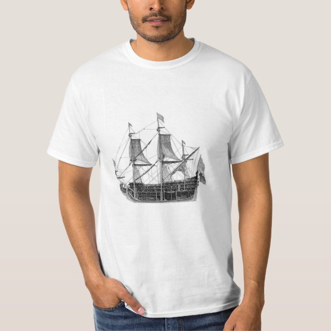 T SHIET .sea ship Shirt (Framsida)