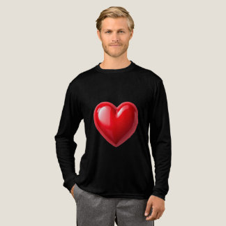 T- Shir ، ، ، ، Vibrant Red Heart Illustration T Shirt