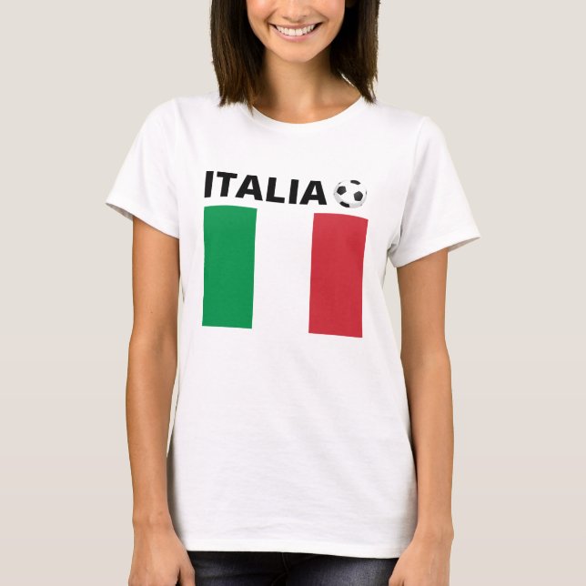 T-shirt 100% coton, doux, drapeau italia (Framsida)