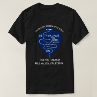 T-Shirt 1911 krokigaste järnvägen Mt Tamalpais