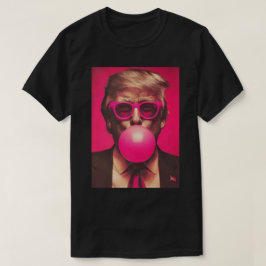T-shirt 2025 Rolig Cool Donald Trump Rosa Bubblegu