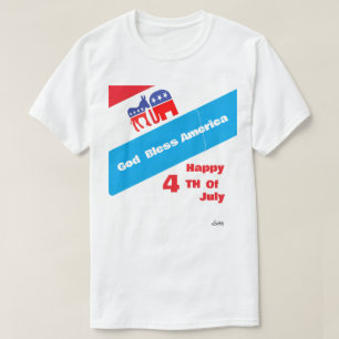 T-shirt: 4:e juli t shirt