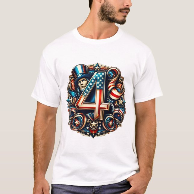 T-shirt 4 JULY (Framsida)