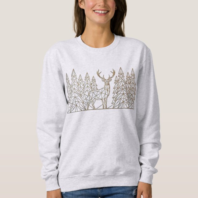 T-Shirt Abstract Forest Stag (Framsida)