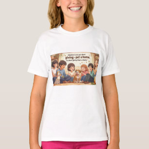 T-Shirt-Adoption T-Shirt - "Ge a Pet a Family"