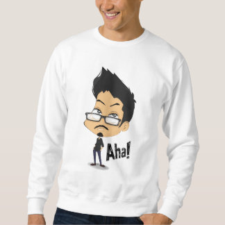 T-Shirt"Aha!"-ögonblick Grafik-sweatshirt | Rolig Lång Ärmad Tröja