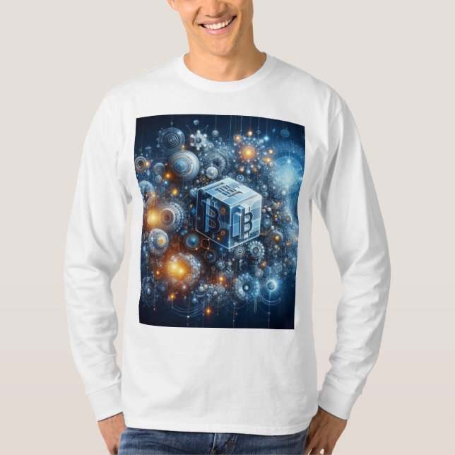 T-Shirt AI x Blockchain-Revolution (Framsida)