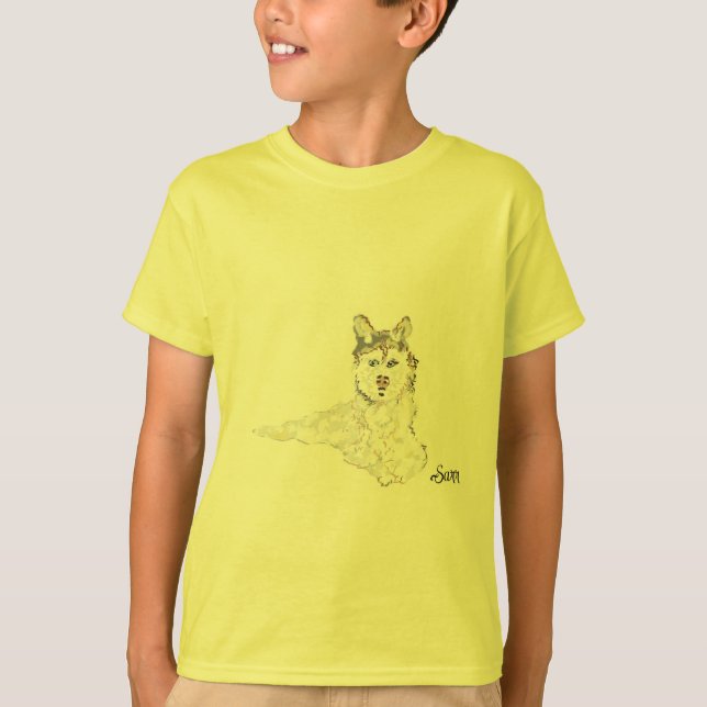T-shirt: Alaska Husky T Shirt (Framsida)