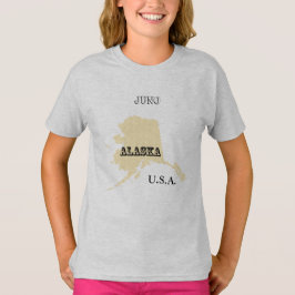 T-shirt - Alaska Karta med City