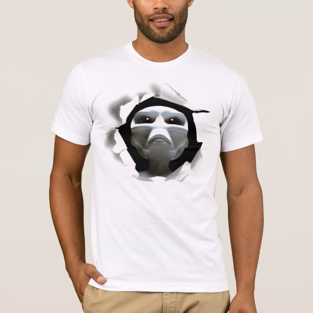 T-shirt Alien UFO (Framsida)