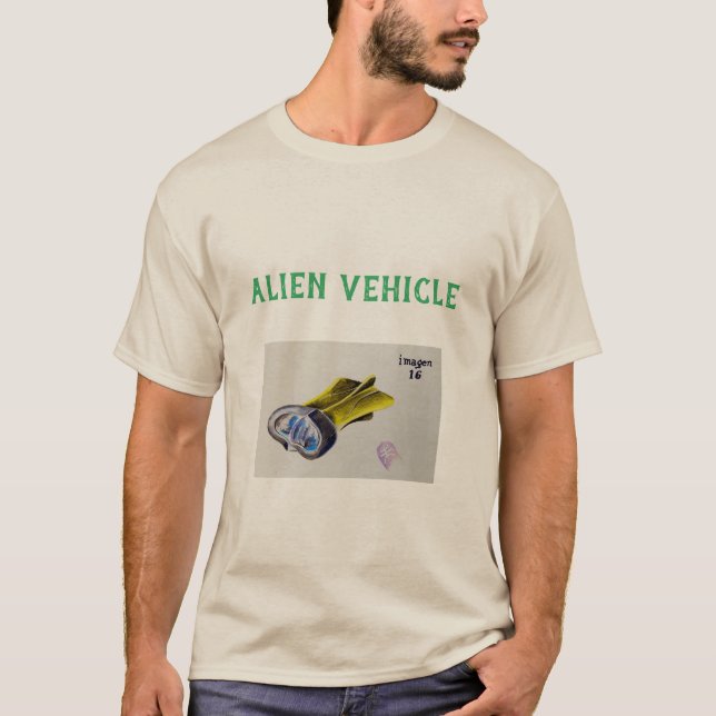 T-shirt aliens home (Framsida)