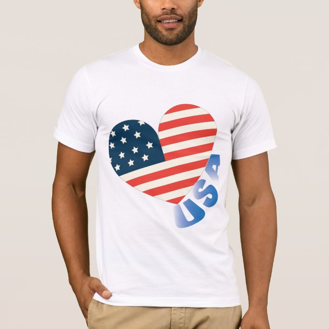 T-shirt American Flag Colors, USA Pride (Framsida)