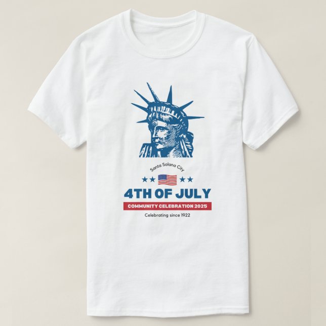 T-Shirt - Amerikanska Independence day 2025 (Design framsida)