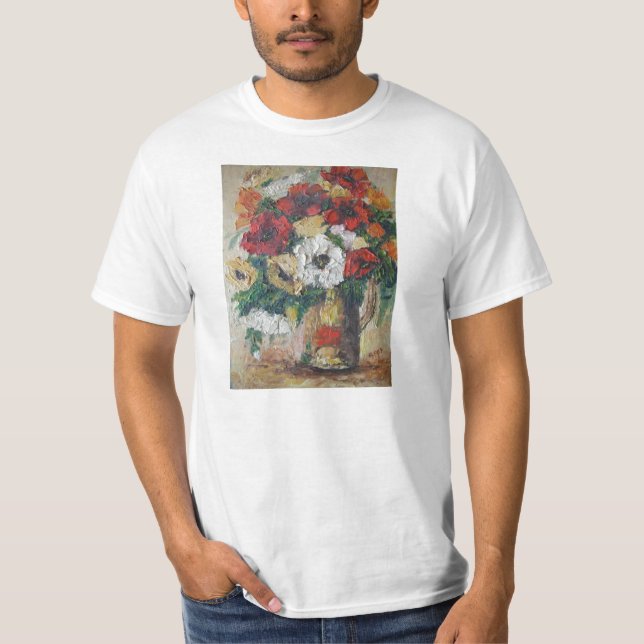 T-Shirt Ann Hayes målning Flower Mix Delight (Framsida)