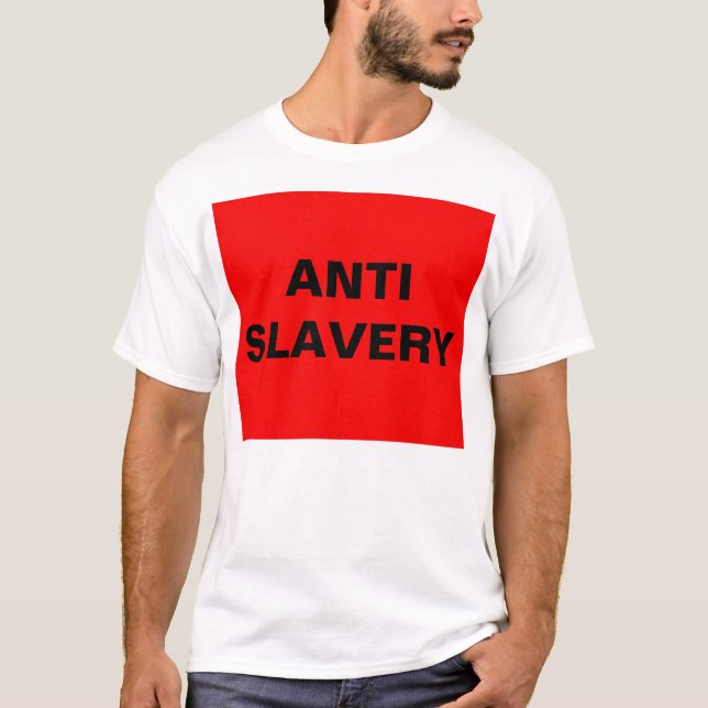 T-Shirt Anti Slavery Red (Framsida)