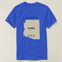 T-shirt - Arizona Karta med Town
