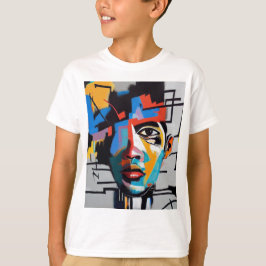 T-shirt art abstrait