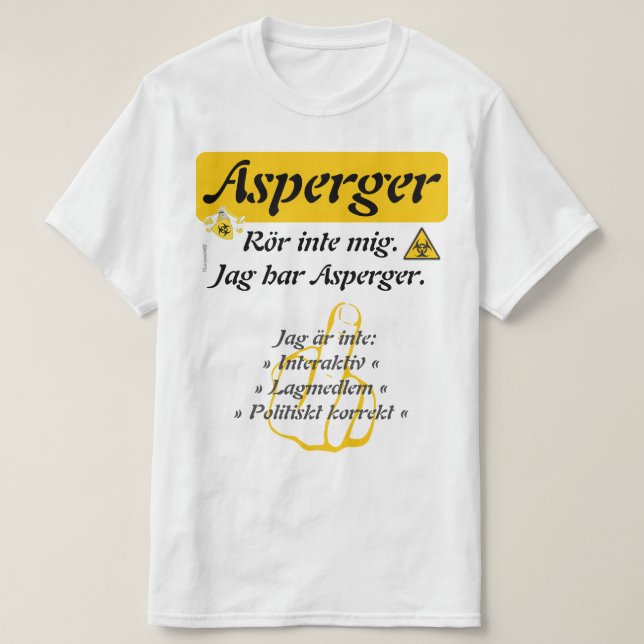T-shirt — Asperger (Design framsida)