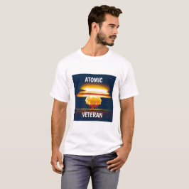 T Shirt Atomic Veteran med Mushroom Cloud