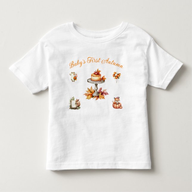 -T-Shirt Autumn Shower Jersey T Shirt (Framsida)