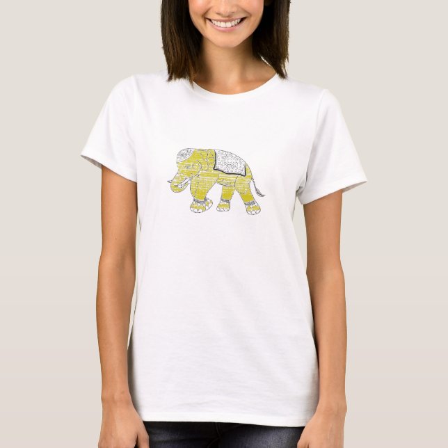 t-shirt av elefant (Framsida)