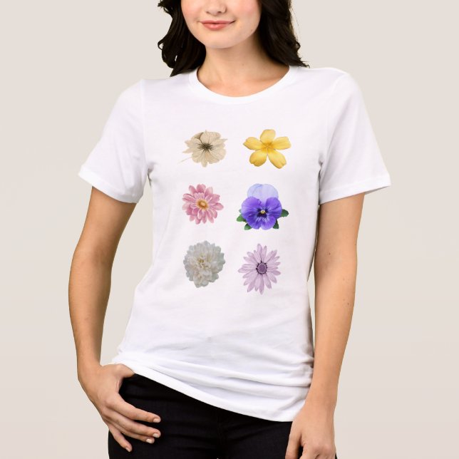 T-shirt av estetisk blomma (Framsida)