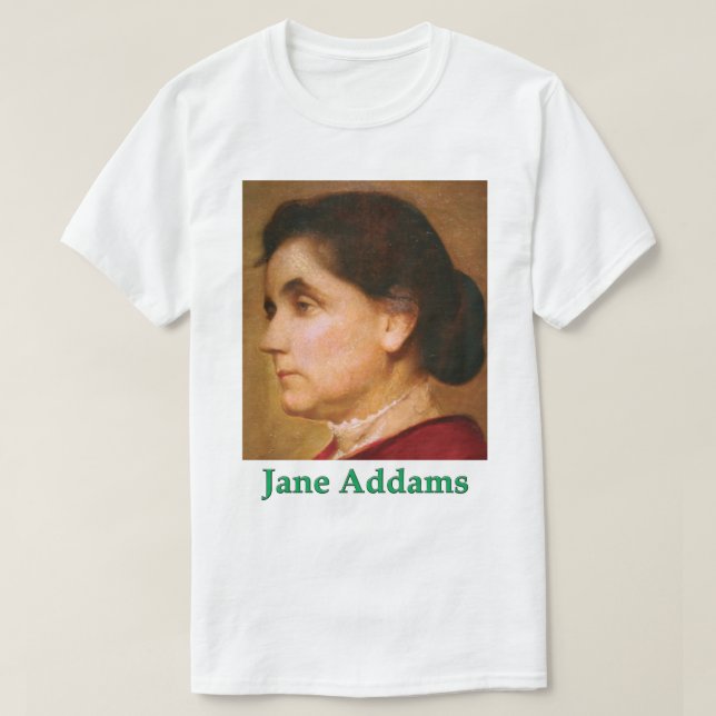 T-shirt av Jane Addams och hennes visdom (Design framsida)