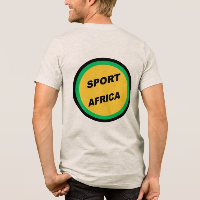 T-shirt avoine dos homme  SPORT  AFRICA (Baksida)