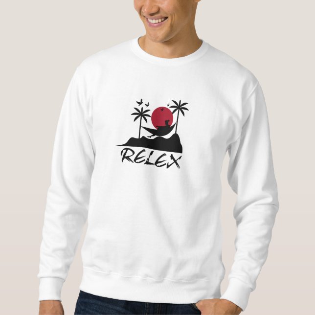 T-shirt avslappnad lång ärmad tröja (Framsida)