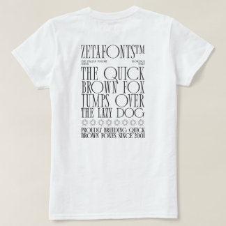 T-Shirt (B) - Zetafonts Pangram